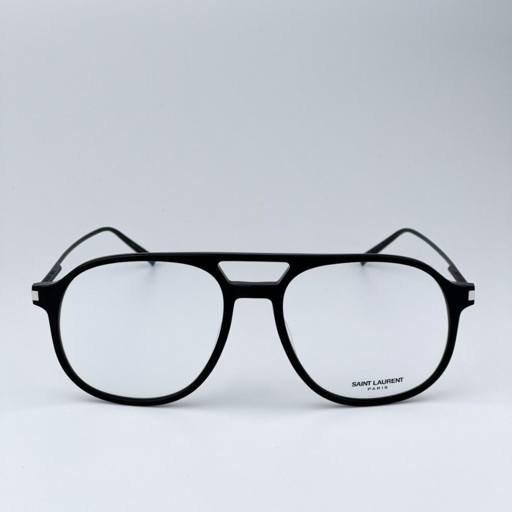 Saint Laurent SL626 001 BRAND NEW Eyeglasses Black Aviator Unisex